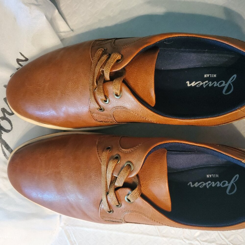 Jousen Men's Fashion Sneakers for Men Dress Sneaker size 14 Brown color